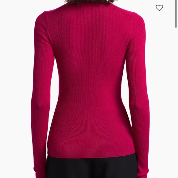 Michael Kors Collection Hutton Rib Knit Cashmere Lightweight Pullover Sweater - Picture 4 of 10